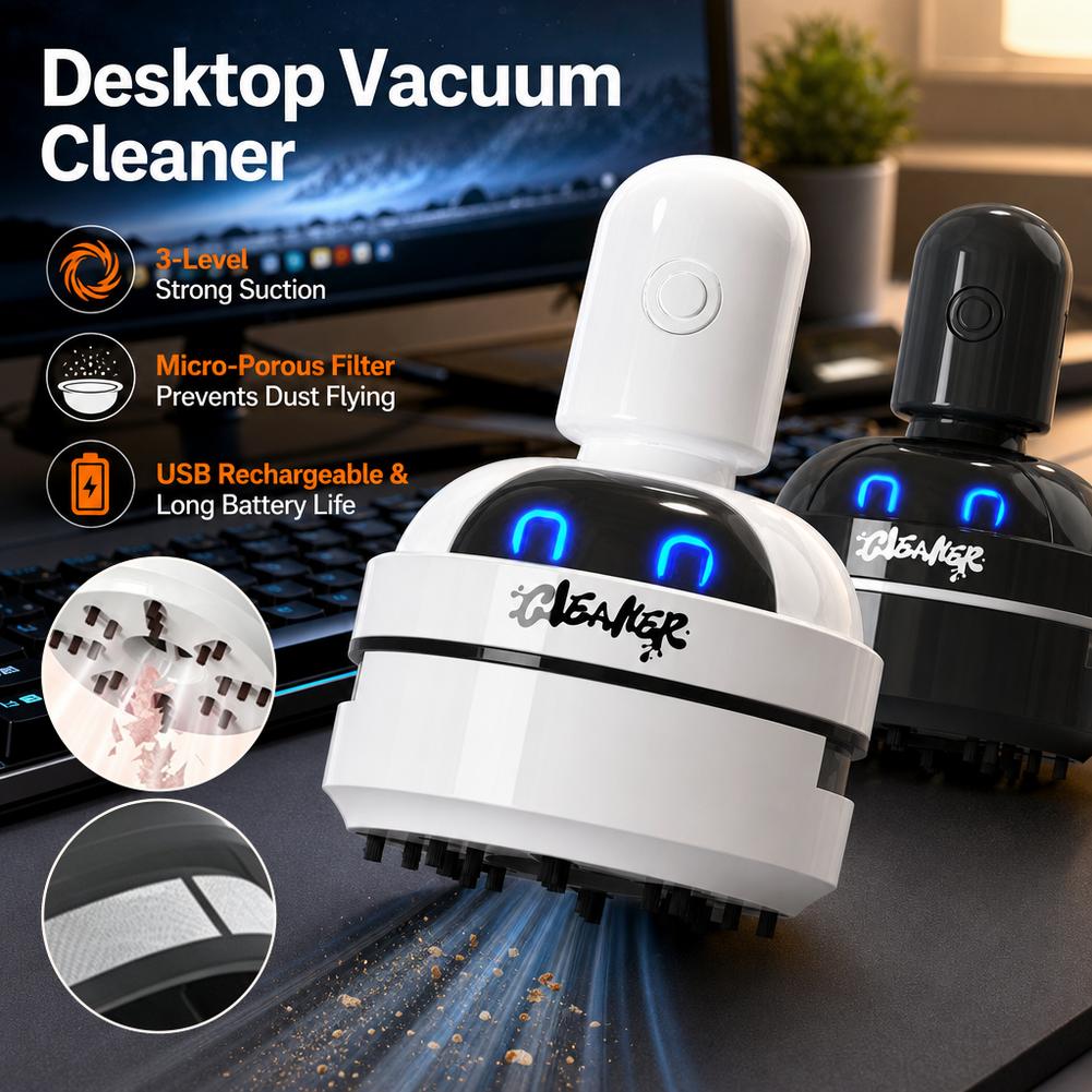 Vacuum Chamber Small - 掃除機 デスクトップミニ充電式クリーナー ゴムくず キーボードクリーナー ポータブル自動集塵機