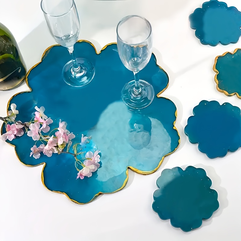 5個入りミラー付き大型花小花カップクッションベースシリコンモ - Silicone Mold Tray のレビューと価格