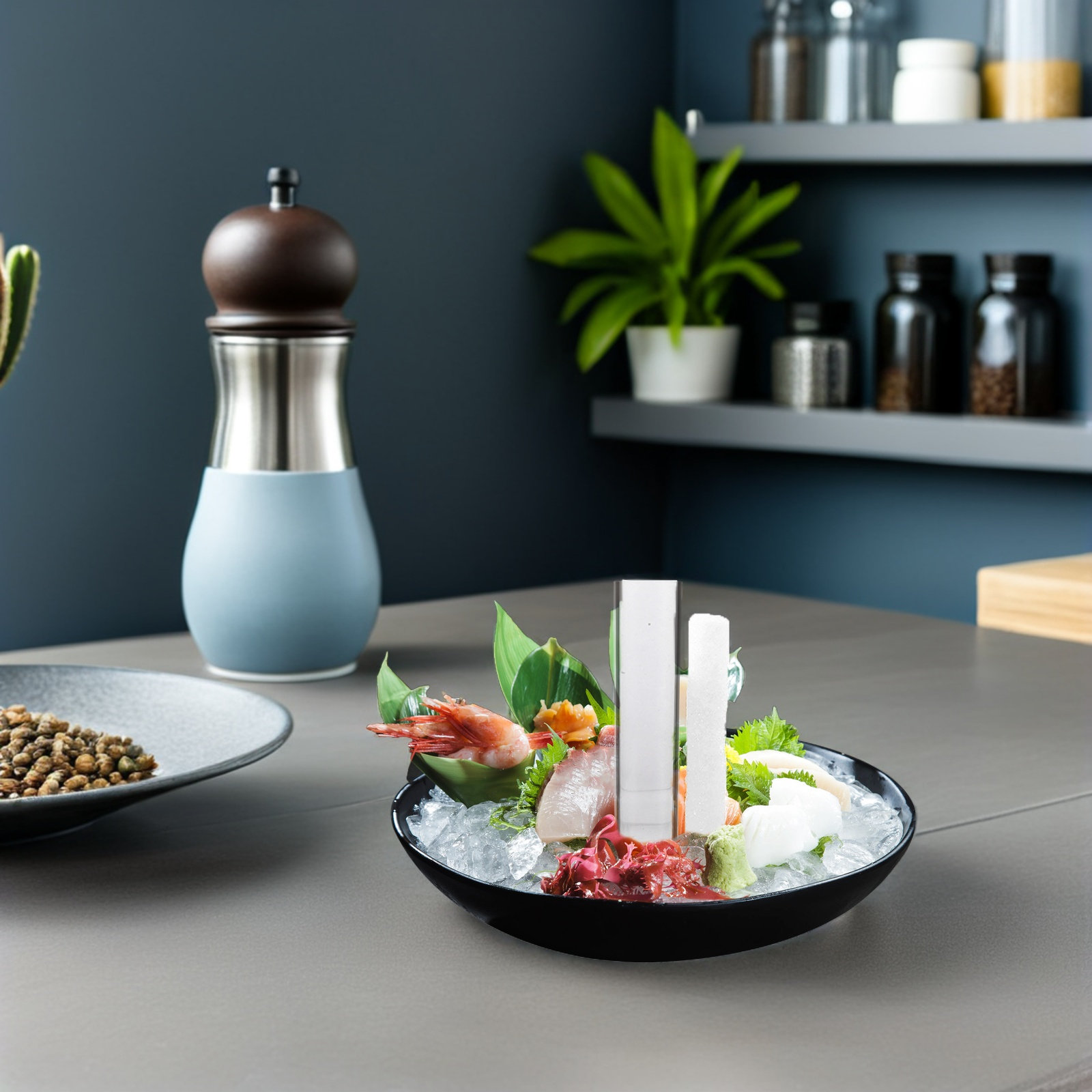 日本の刺身皿用円筒形製氷皿、寿司盛り付け皿の装飾、冷菜のプレ - Serving Tray Mold のレビューと価格
