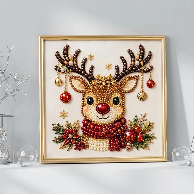 クリスマスパールダイヤモンドペインティングアートセット（フレ - Resin Craft Kit のレビューと価格