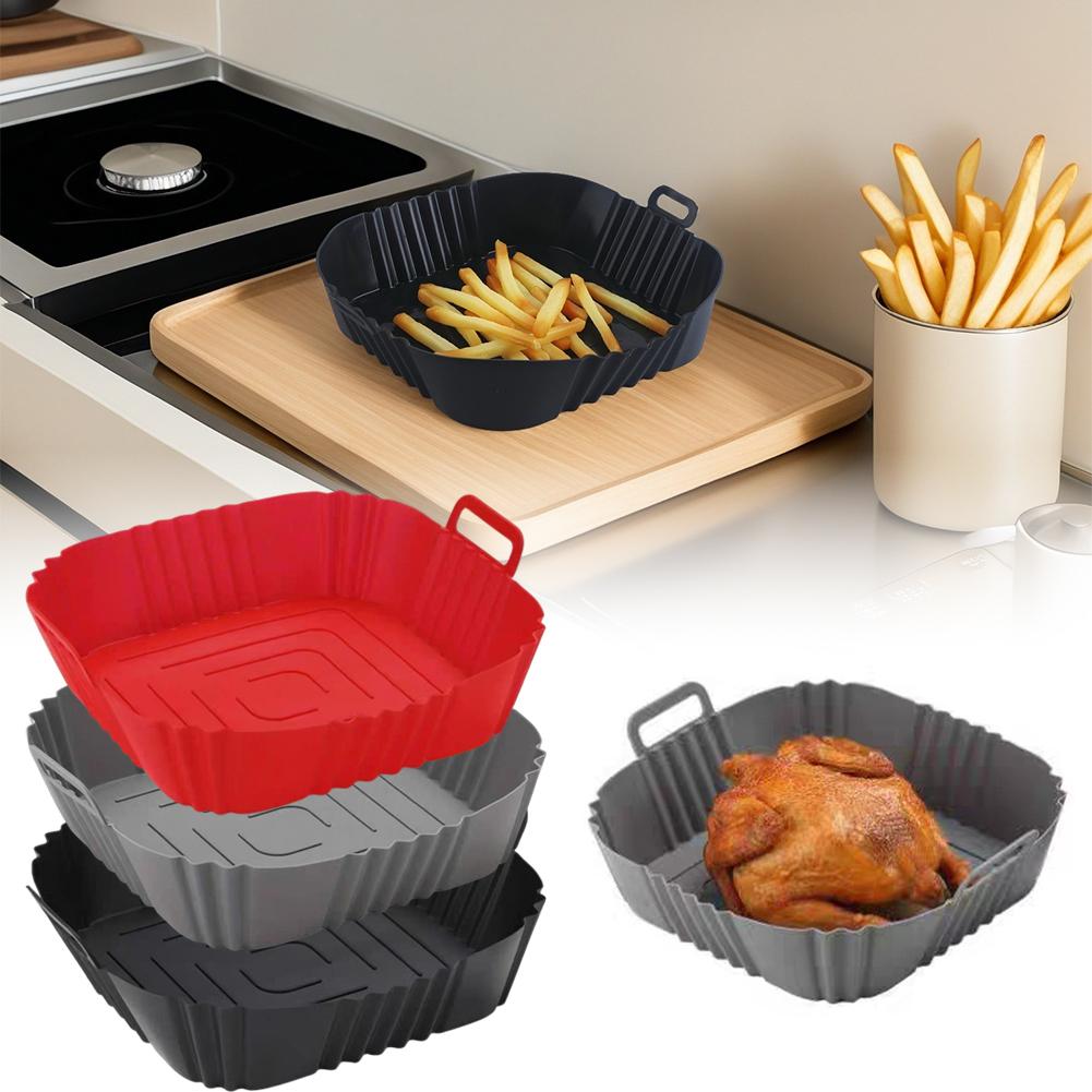 再利用可能なエアフライヤーパンライナーアクセサリーシリコンエ - Silicone Mold Tray のレビューと価格