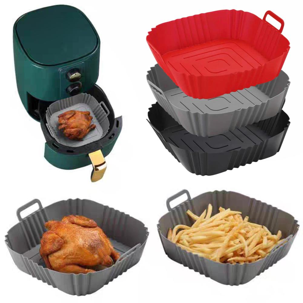 再利用可能なエアフライヤーパンライナーアクセサリーシリコンエ - Silicone Mold Tray のレビューと価格